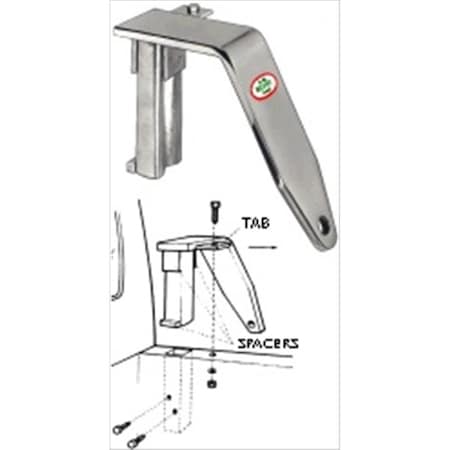 Brophy BROPHY TDBP Camper Tie Downs; Zinc; Set of 4 B6L-TDBP